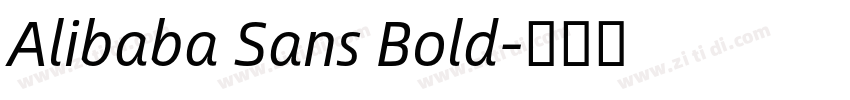 Alibaba Sans Bold字体转换